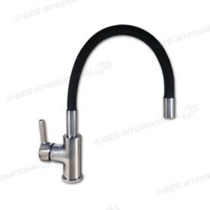 GRIFO MEZCLADOR TUBO FLEXIBLE NEGRO PVC