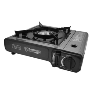 HORNILLO CAMPING NEGRO CON ESTUCHE PARA TRANSPORTE