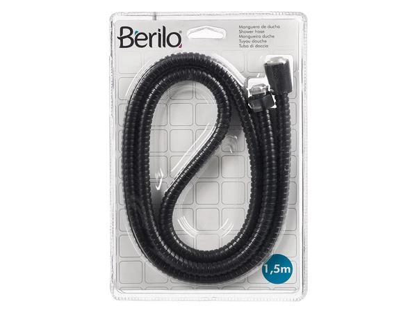 MANGUERA DUCHA 1,5M NEGRO