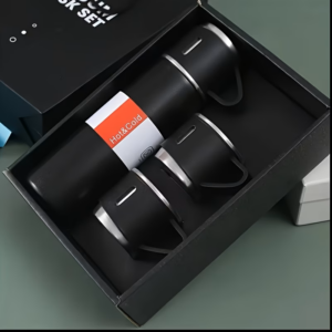 JUEGO TERMO NEGRO 4 PIEZAS