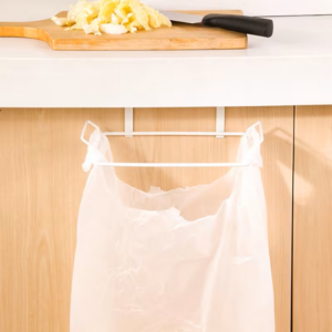 SOPORTE BOLSA METAL BLANCO