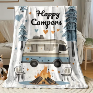 MANTA DE FRANELA LIGERA (HAPPY CAMPERS)