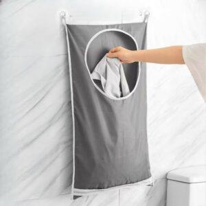 CESTA ROPA GRIS
