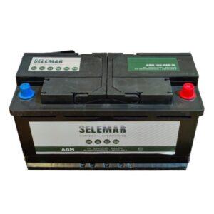 BATERIA AGM 100AH SELEMAR NEGRO 30X175X190MM