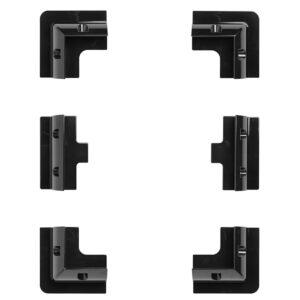 SOPORTES MONTAJE PANEL SOLAR SEIS PIEZAS NEGRO