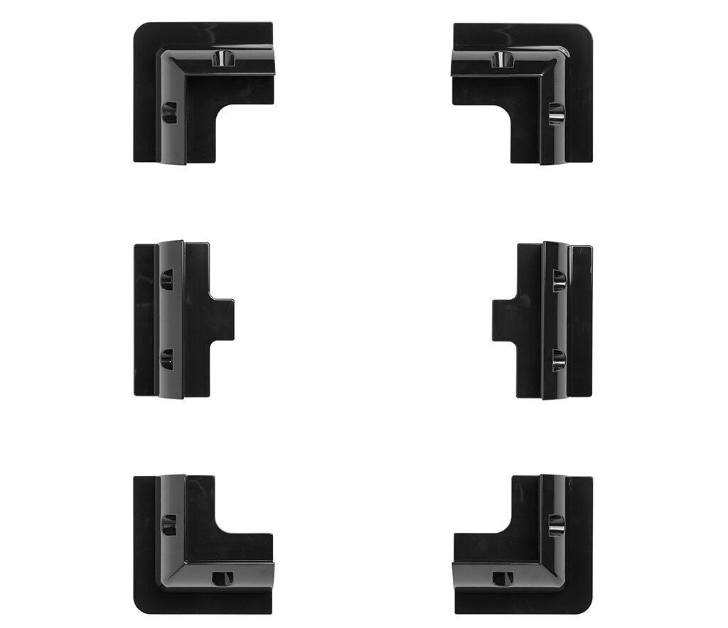 SOPORTES MONTAJE PANEL SOLAR SEIS PIEZAS NEGRO