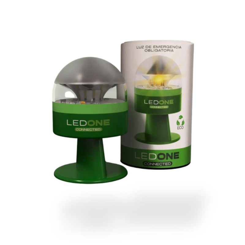 BALIZA V16 HOMOLOGADA CONEXION CON DGT LED ONE + SOPORTE VENTANA