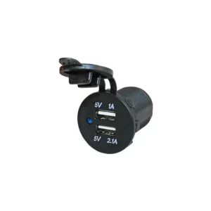 CARGADOR DOBLE USB EMPOTRABLE 1A-2,1A