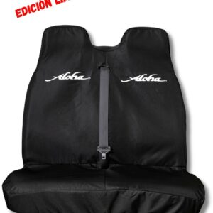 FUNDA ALOHA ASIENTOS DOBLE NEGRO