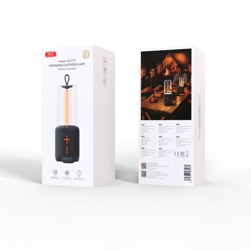 ALTAVOZ CON LUZ PARA ACAMPADA NEGRO - Imagen 2